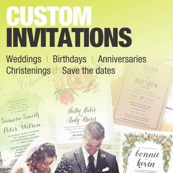 Invitations - Digital Printing in Maryborough, QLD